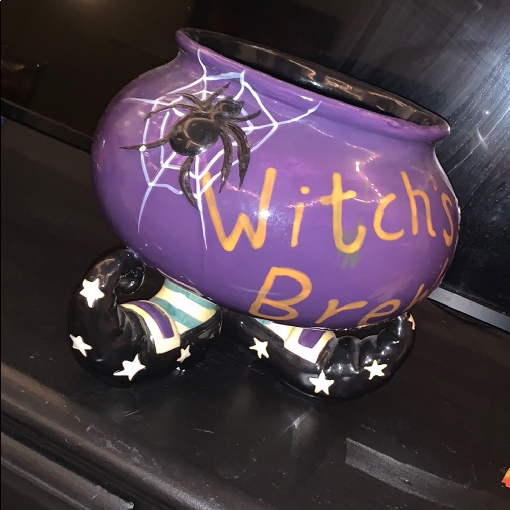 Glass Halloween bowl